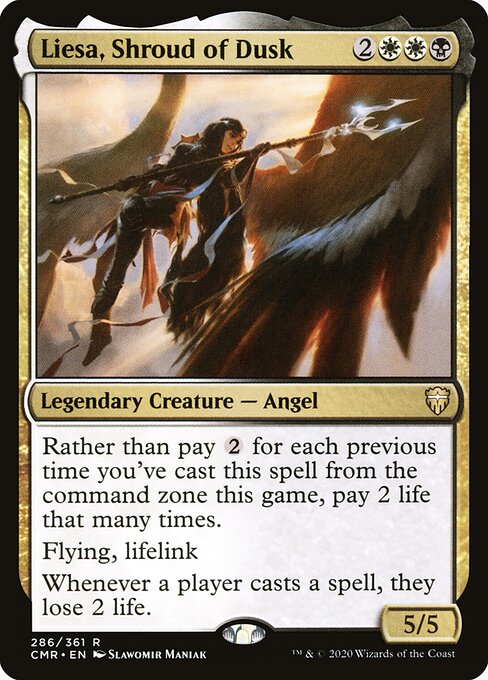 Liesa, Shroud of Dusk, original Commander Legends card